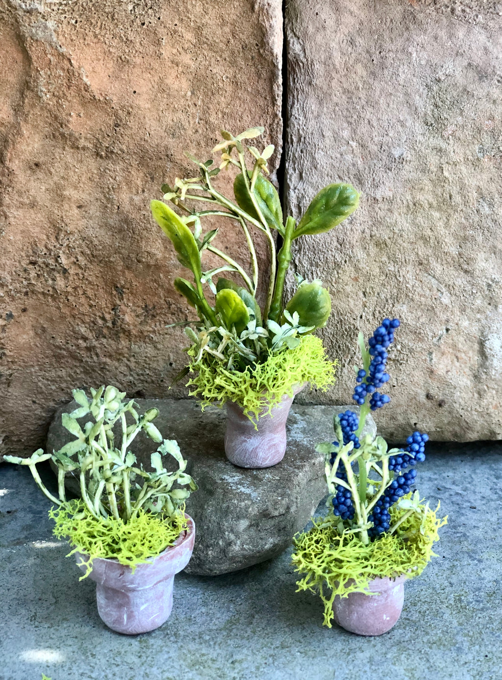 Miniature Planters, Set of 3