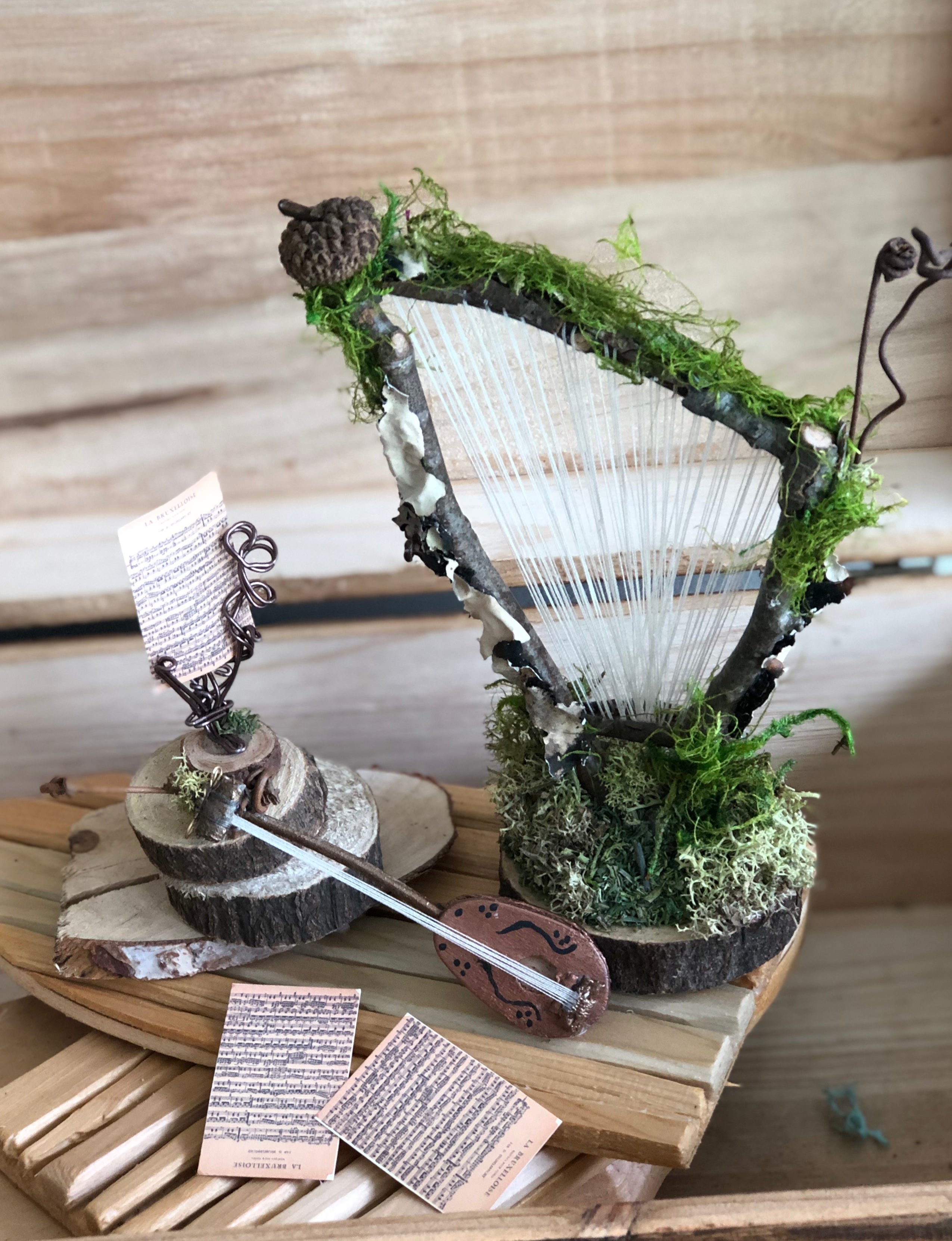 Fairy Harp and Music Stand